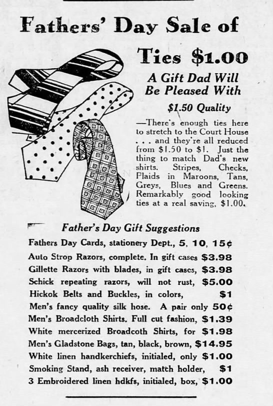 Father's Day Sale of Ties